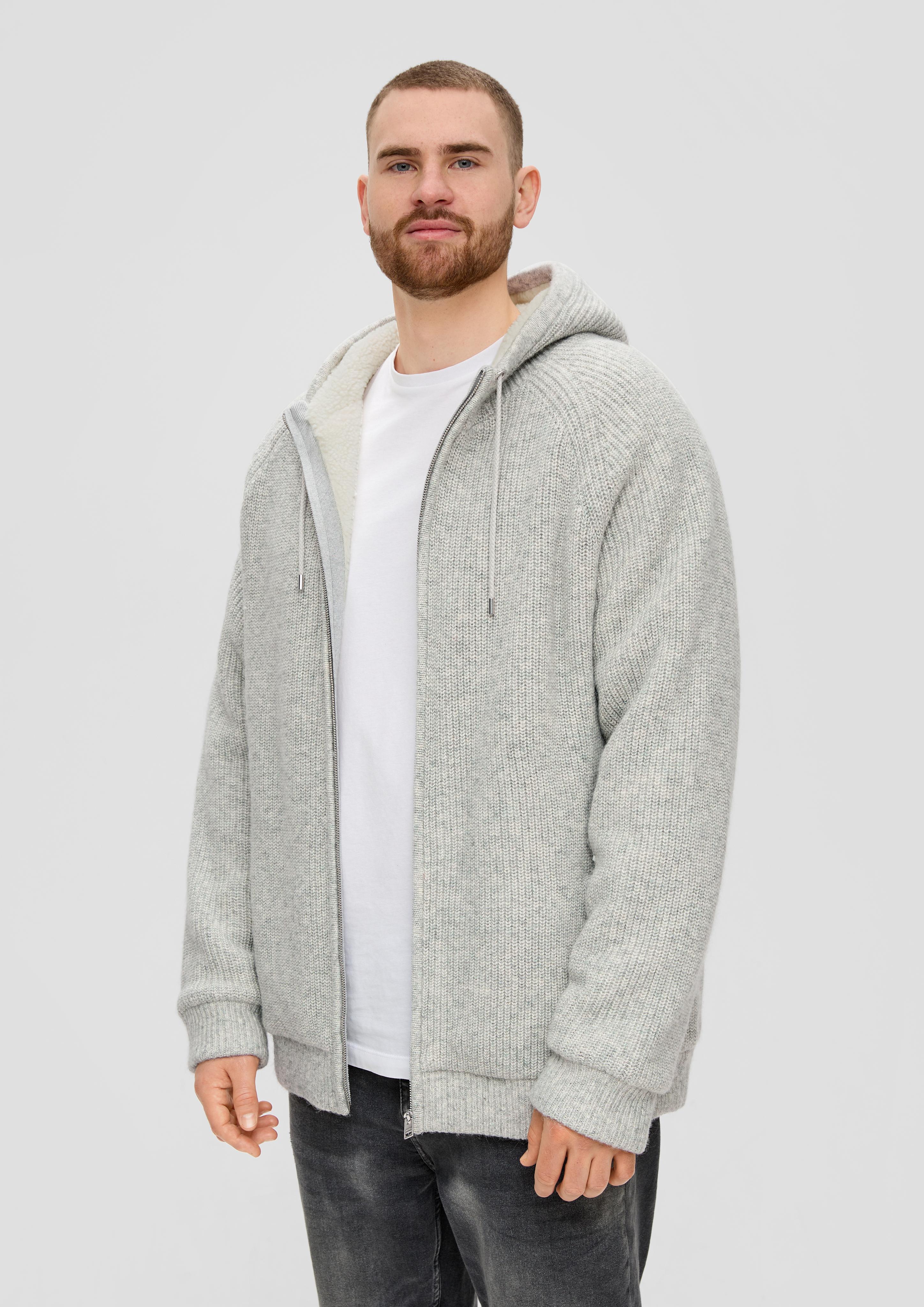 Fleecejacke mit Kapuze  2143338-94X0