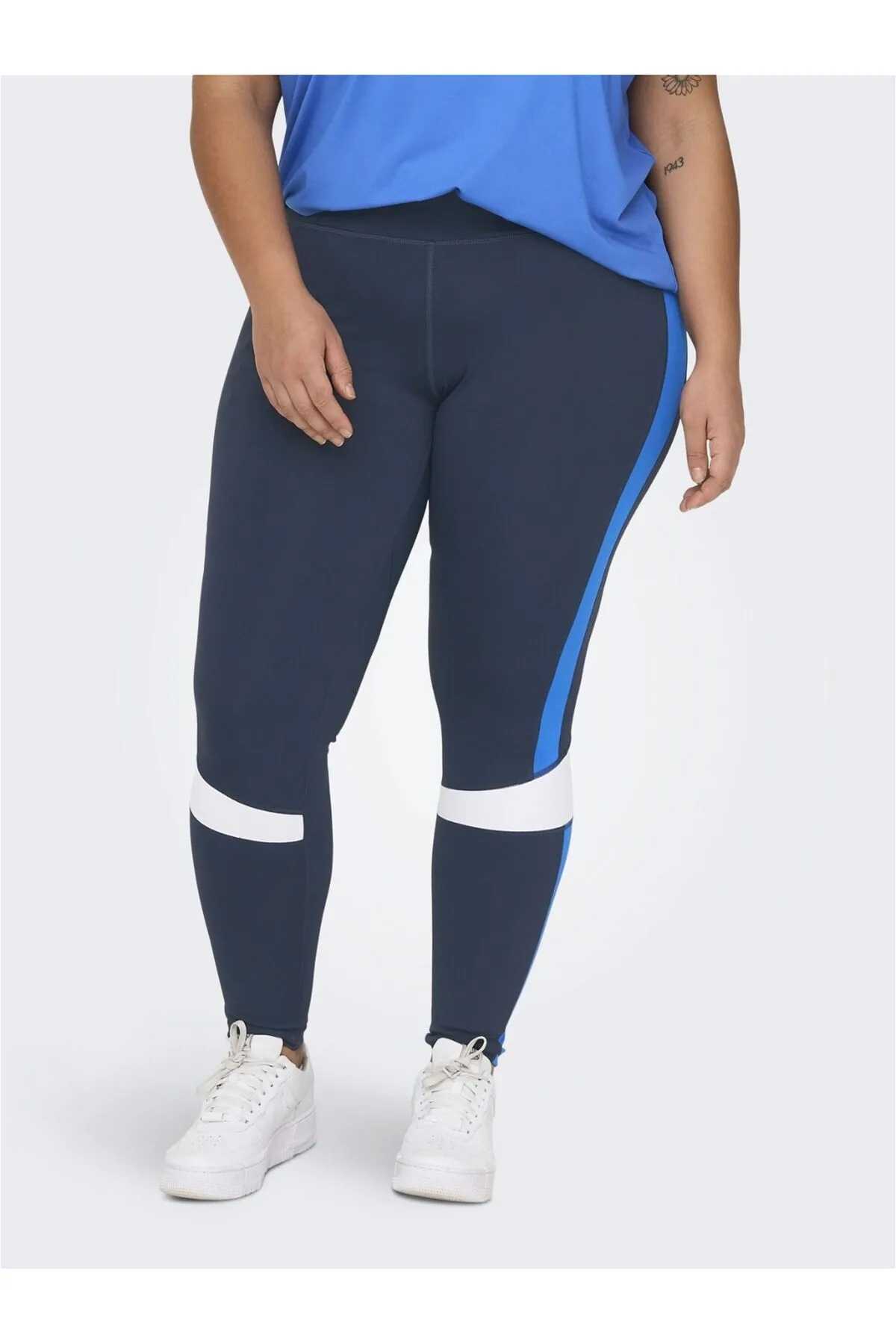 Only Play  Sport-Leggings - Blau - Mittlerer Bund