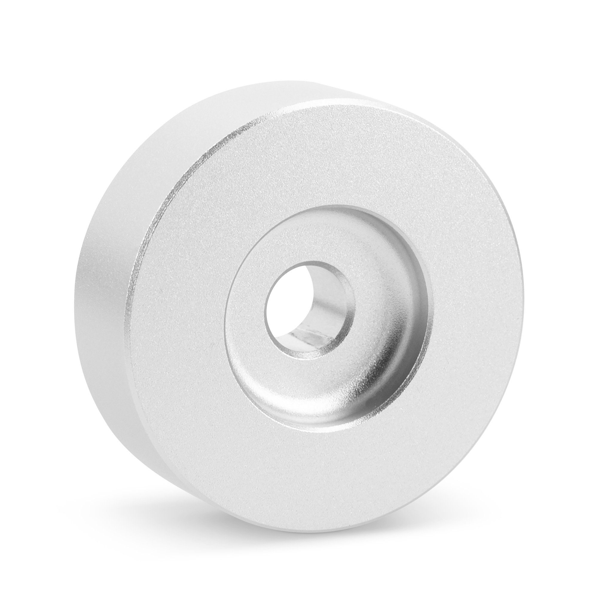 kwmobile Aluminium-Adapter für 7 Schallplatten mit großem Mittelloch