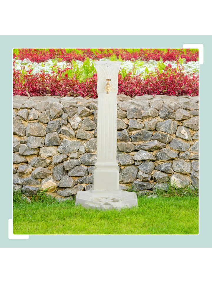 relaxdays Standbrunnen in Weiß - (B)47 x (H)93 x (T)38 cm günstig kaufen onesize