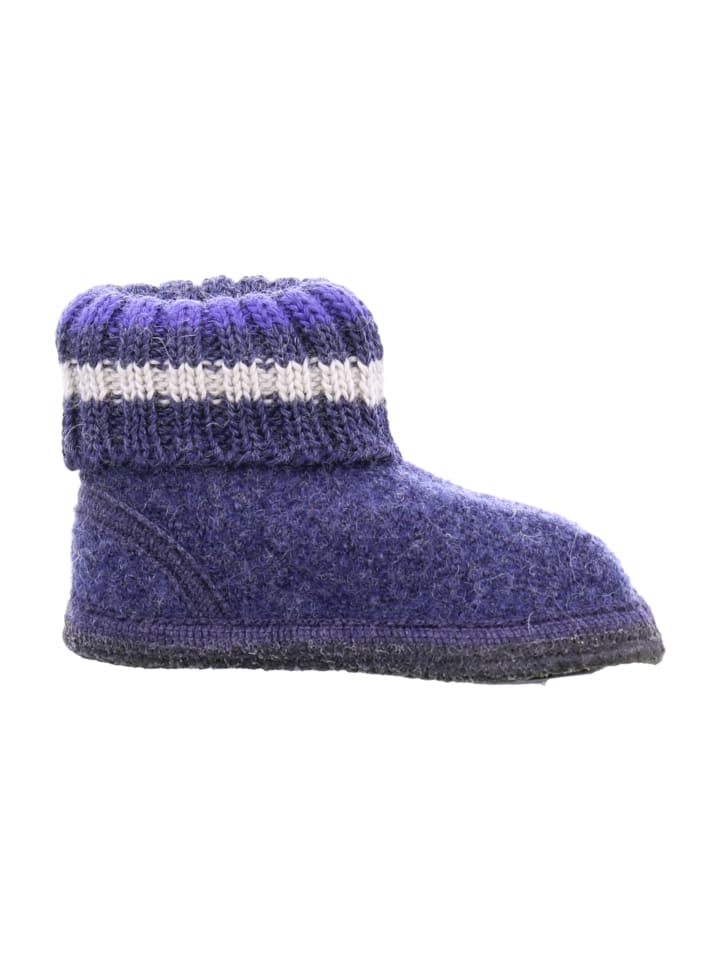 HAFLINGER Hausschuhe in Blau günstig kaufen