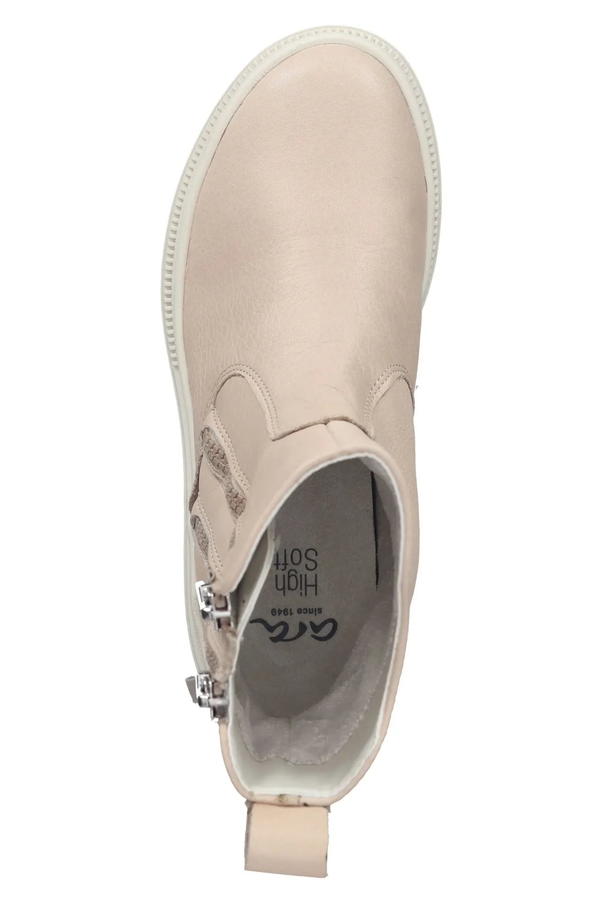 ARA  Stiefelette - Beige - Blockabsatz