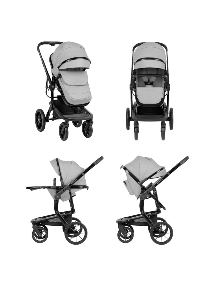 Kikkaboo Kombikinderwagen Irene 3 in 1 in grau günstig kaufen onesize