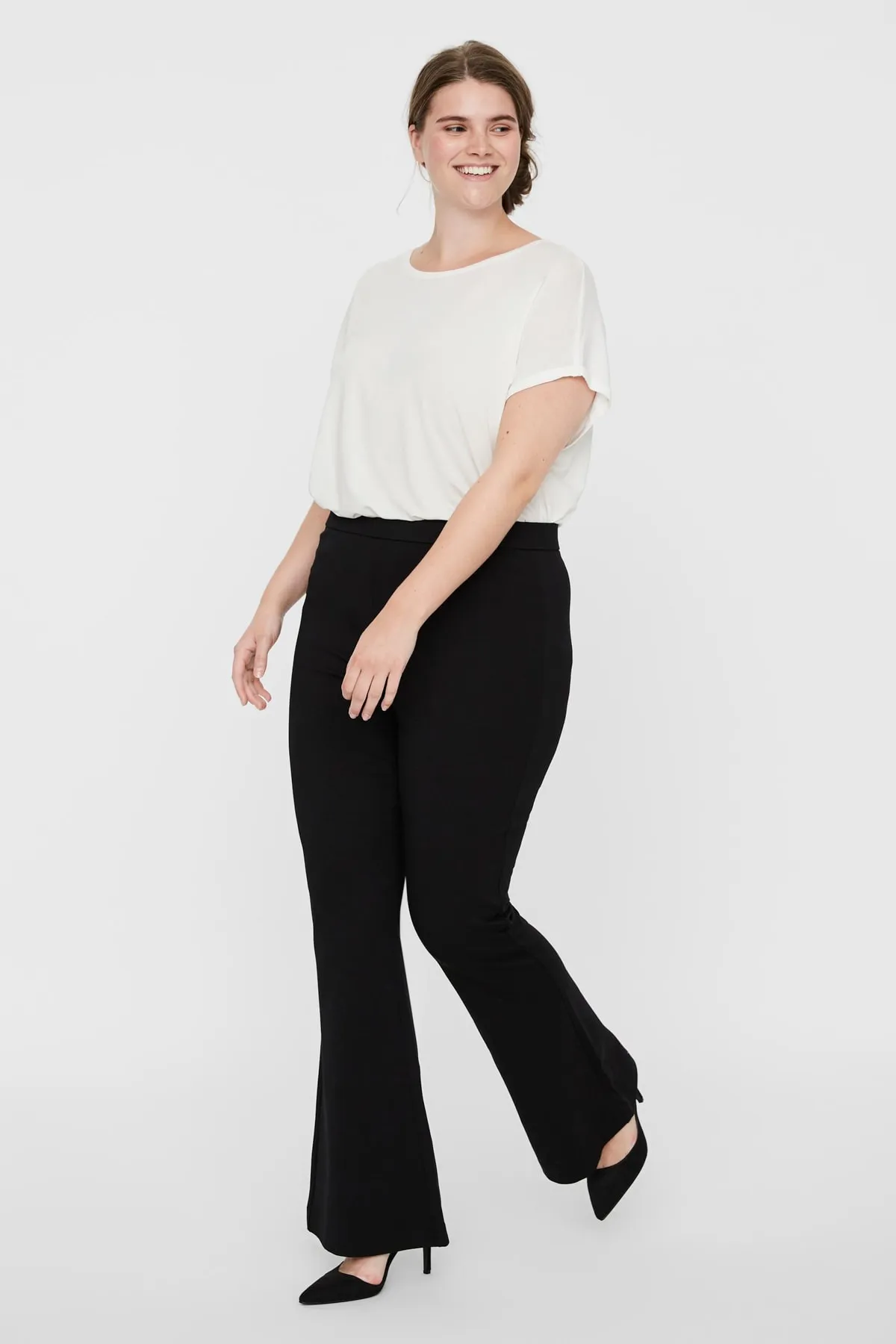 Veromoda Curve  Große Größen in Hose - Schwarz - Bootcut
