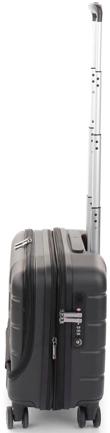 RONCATO Pilotenkoffer BIZ 4.0 Pilotenkoffer, 4R, erweiterbar, mit Laptopfach, schwarz, 4 Rollen, mit Laptopfach für 15,6
