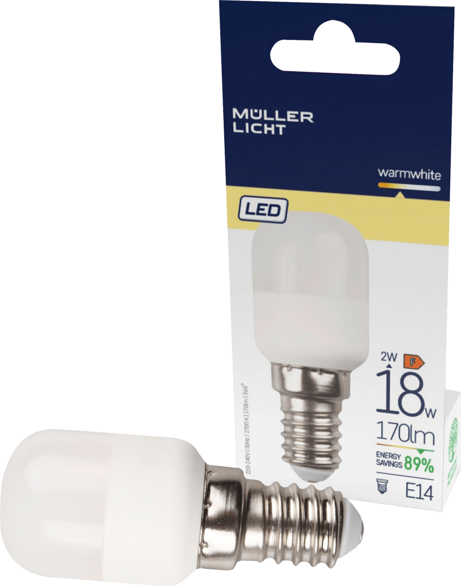 LED Kühlschranklampe 18W 170lm E14, 1 St