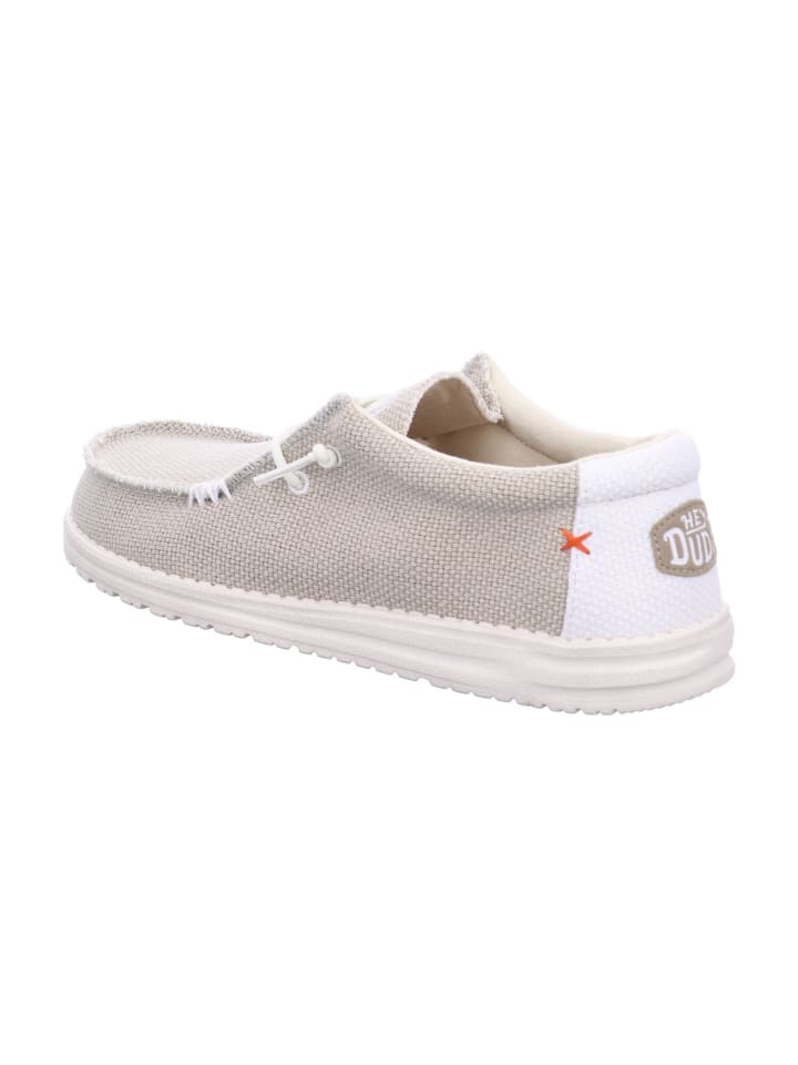 Hey Dude Herren Halbschuhe WALLY BRAIDED in Weiß günstig kaufen