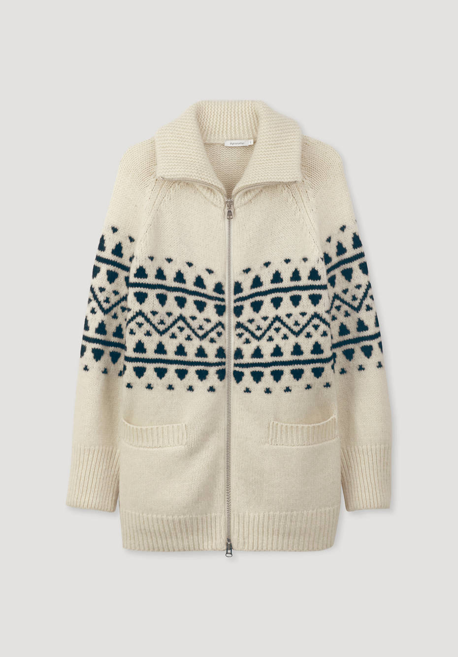 Norweger-Strickjacke aus Merinowolle mit Alpaka