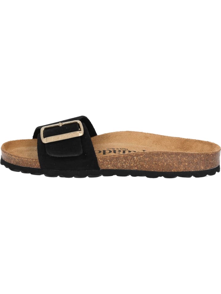 palado Pantoletten in schwarz velours günstig kaufen