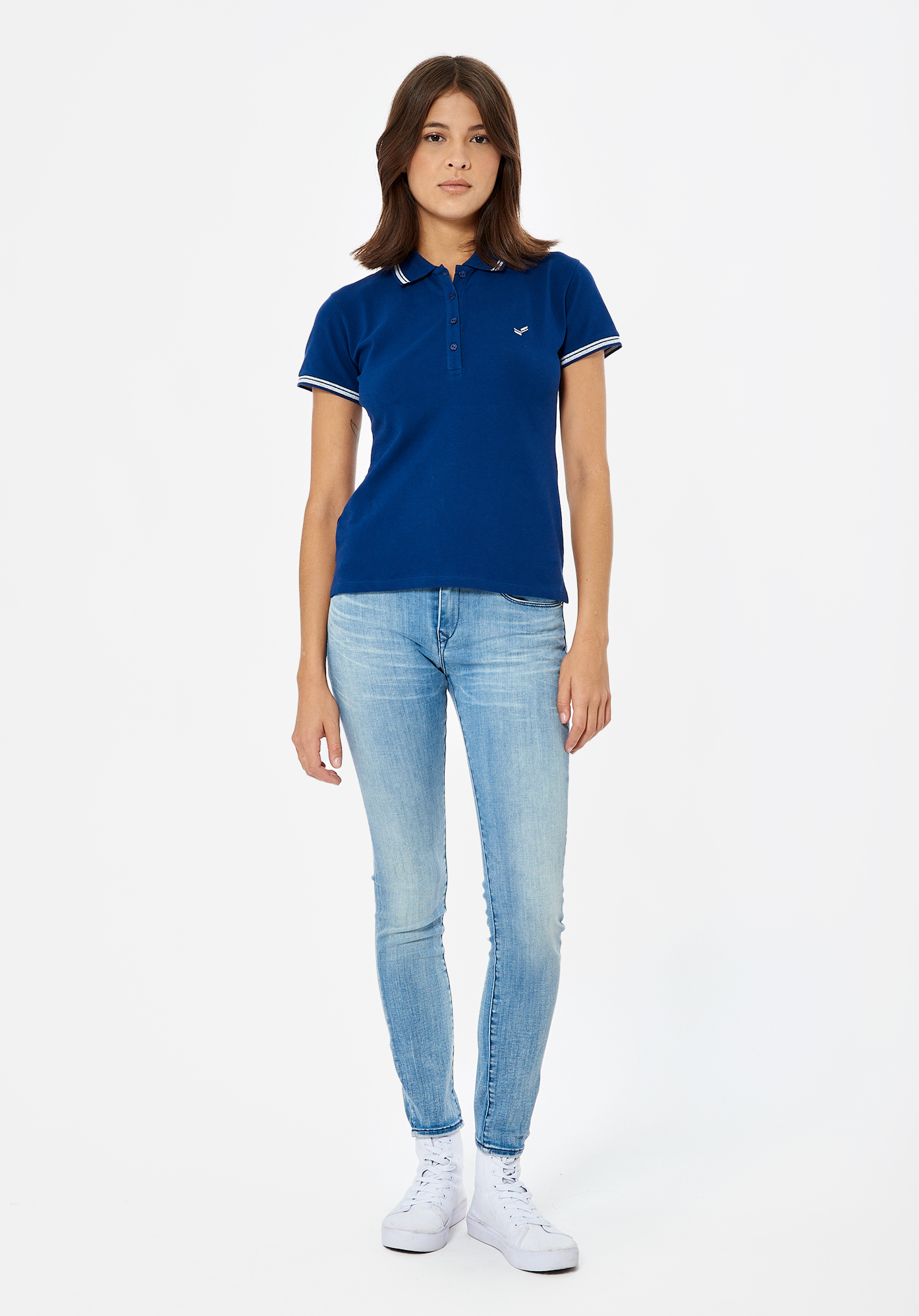 JULE   Polo bleu Femme