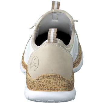 Rieker Slip On Sneaker in weiß