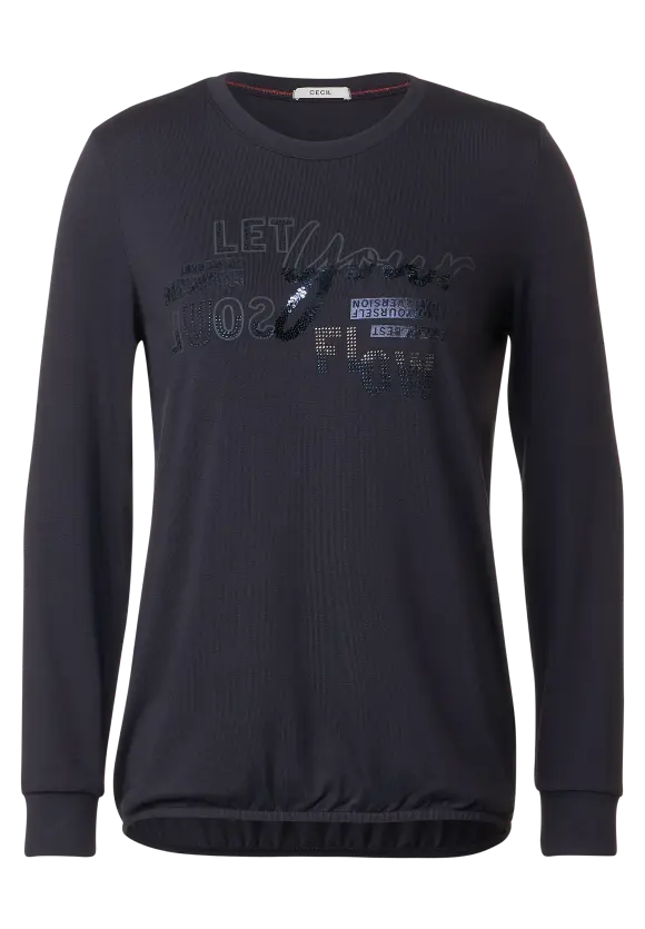 CECIL Langarmshirt mit Frontprint