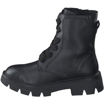 s.Oliver Schnür Boots in schwarz