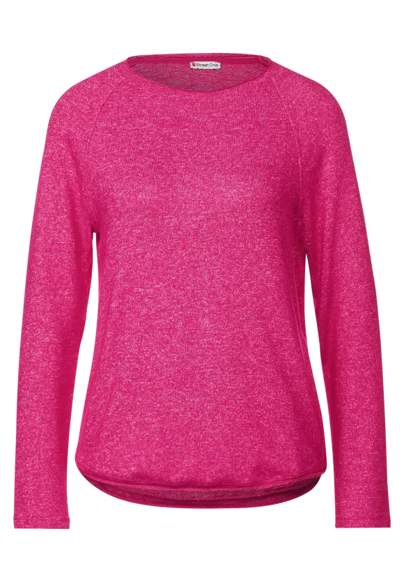 Street One Softes Melange Langarmshirt