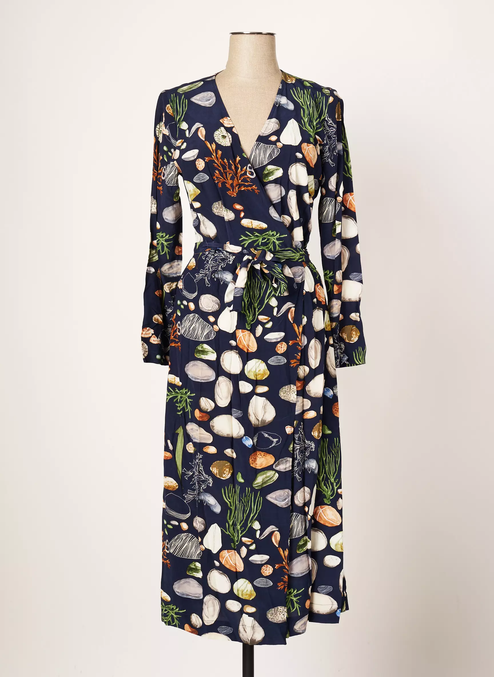 Nice Things Robes Longues Femme couleur bleu