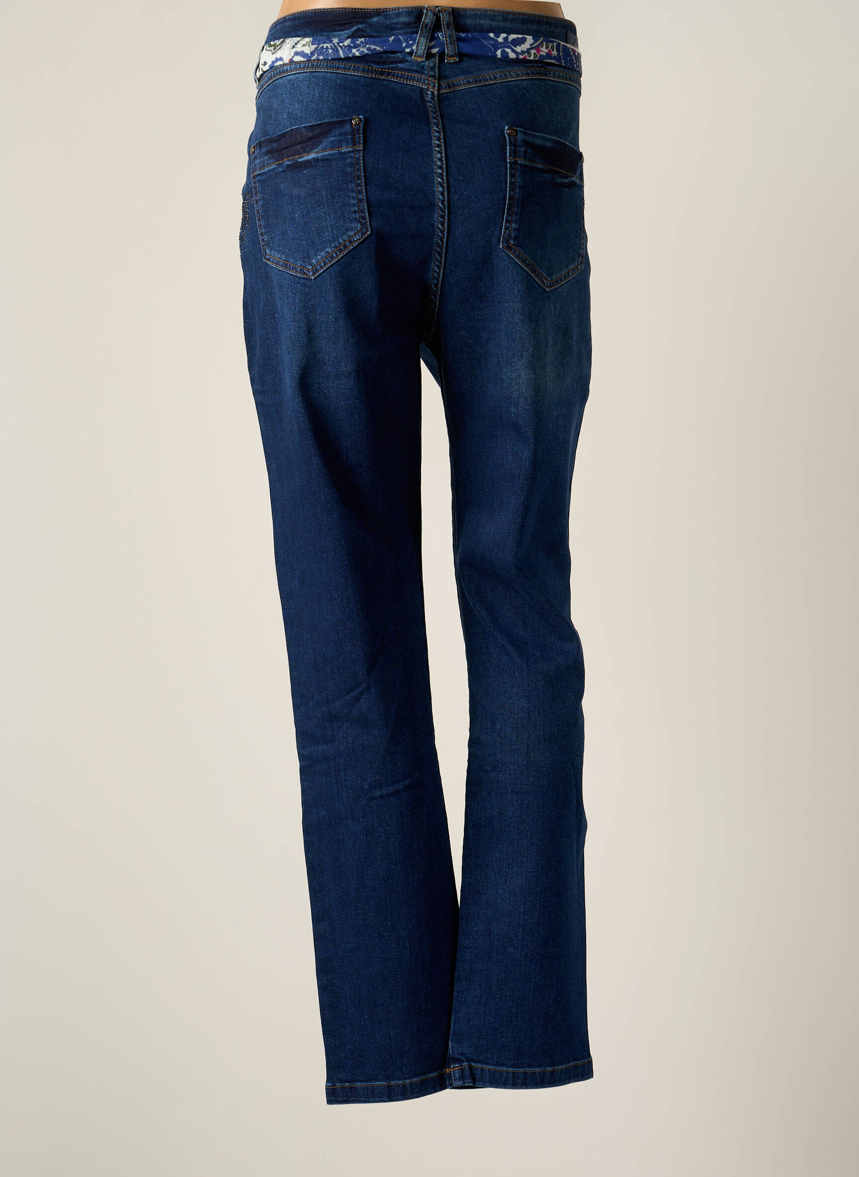 Fred Sabatier Jeans Coupe Droite Femme couleur bleu
