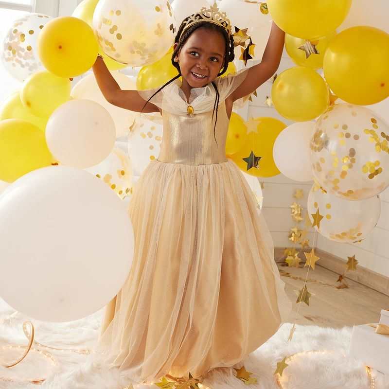 Déguisement robe de princesse Dorée 8-10 ans Oxybul