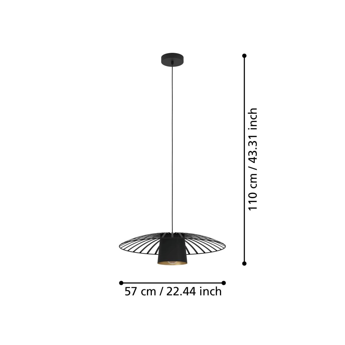 EGLO AGL Pendelleuchte Felixkirk 1flg
