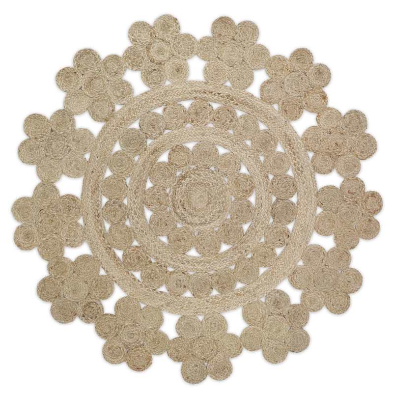 Tapis rond jute original 140cm MOORA