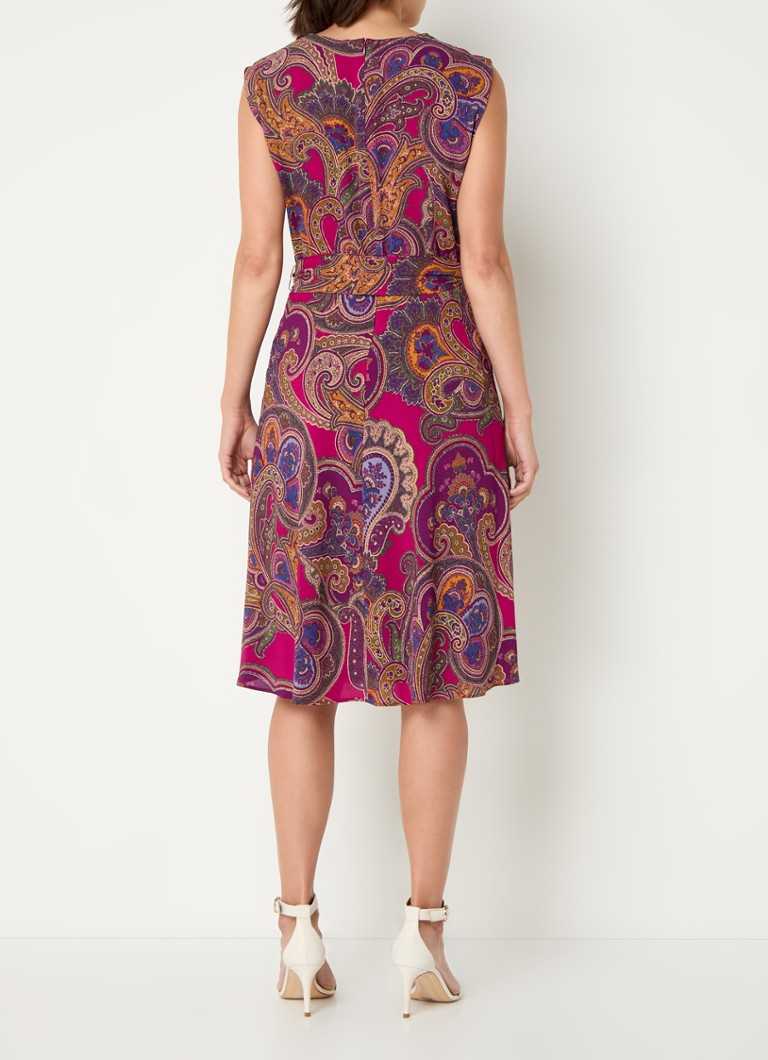 Mini haljina Ralph Lauren s paisley printom i mašnom na pojasu