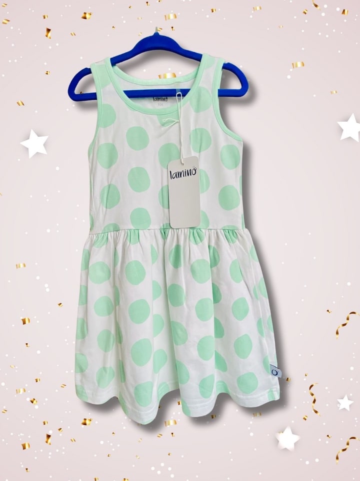 lamino Kleid in Weiß/ Mint günstig kaufen 104