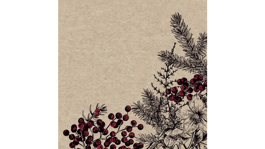 Paper + Design Servietten Botanical X 33x33cm