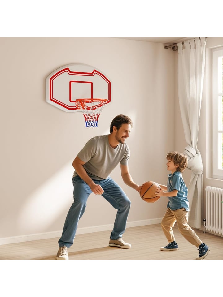 COSTWAY Ø45cm Basketballkorb Wandmontage in Weiß günstig kaufen onesize