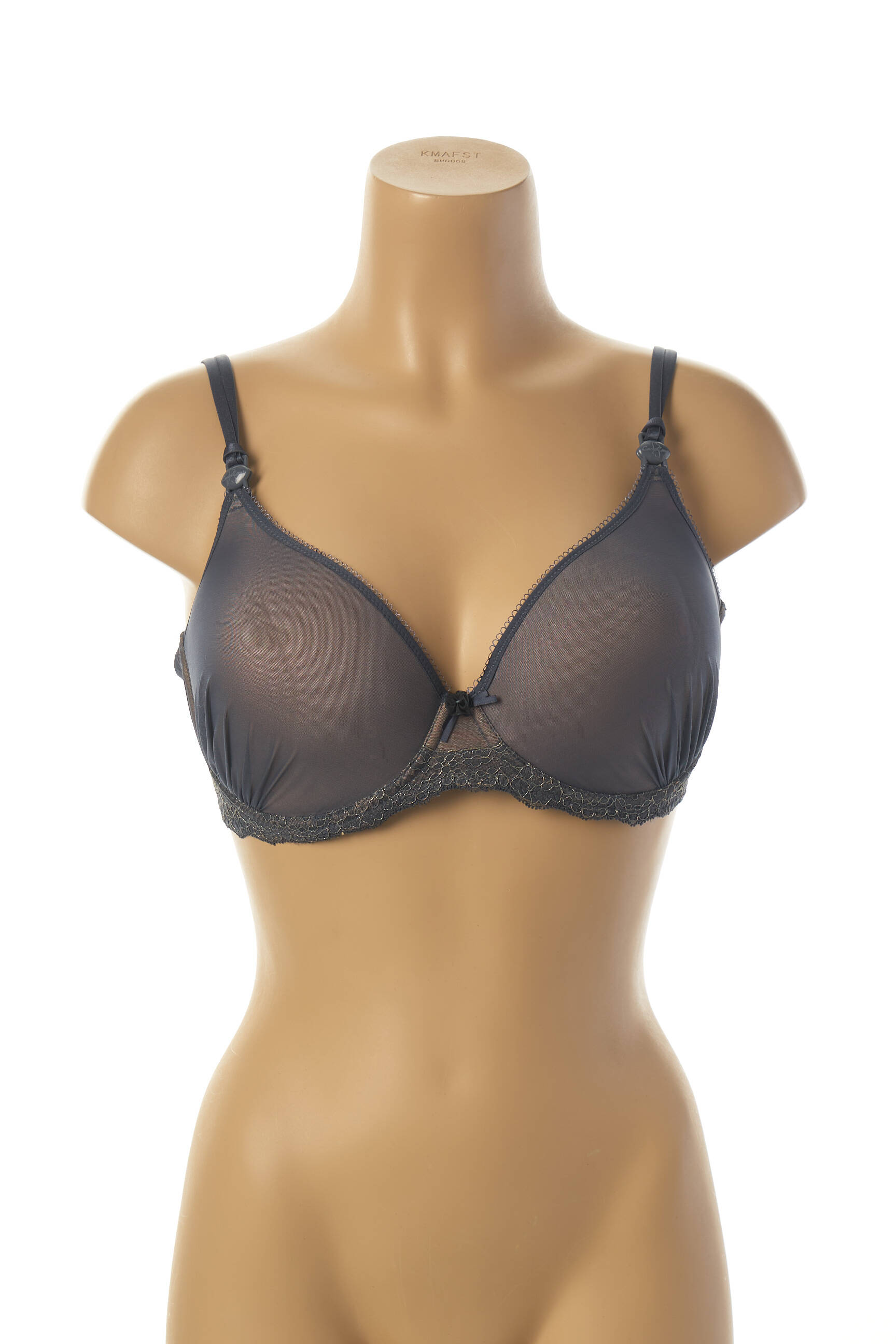 Cache Coeur Lingerie Maternite Femme couleur bleu