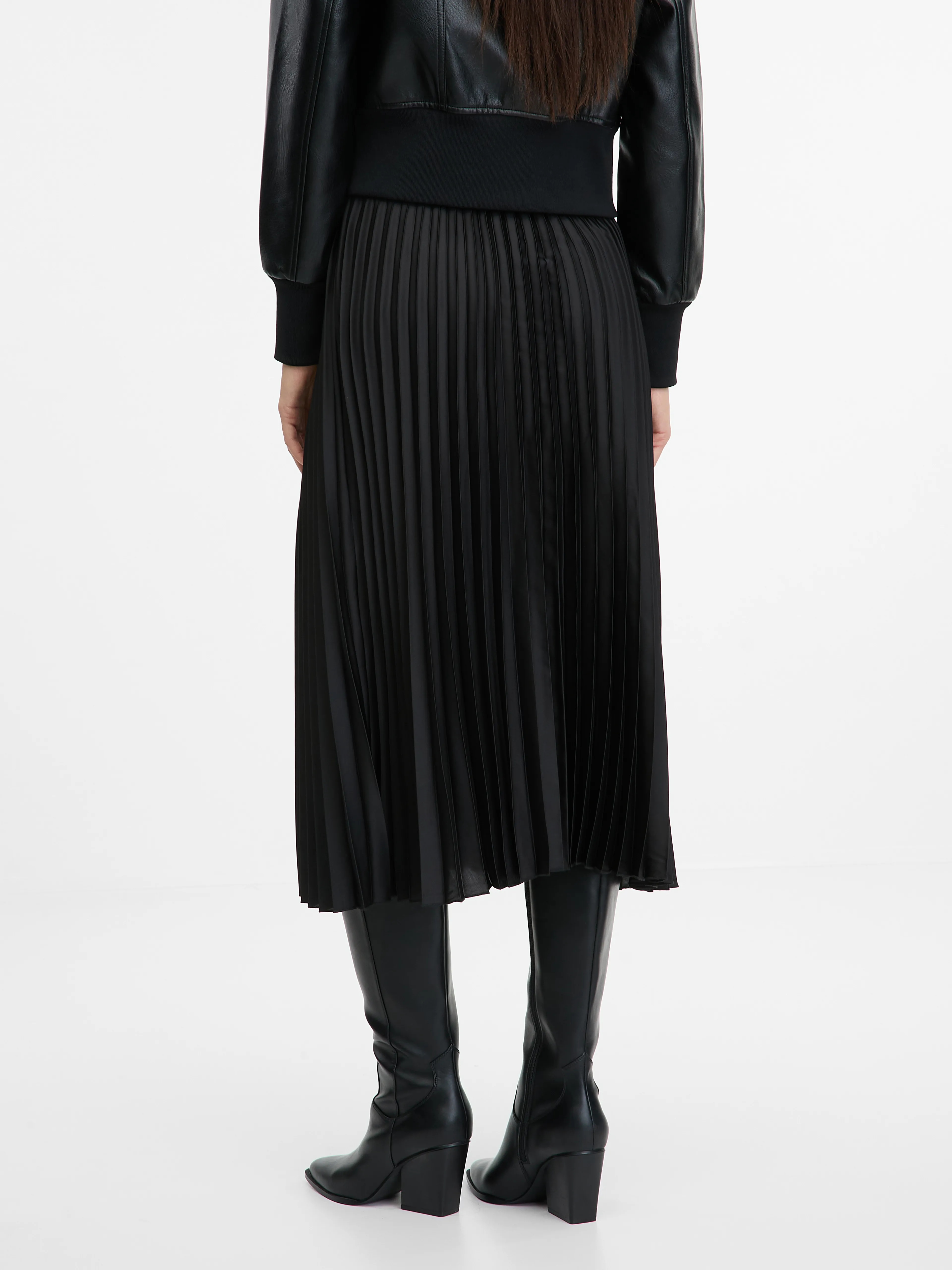 Schwarzer Damen-Midirock ORSAY
