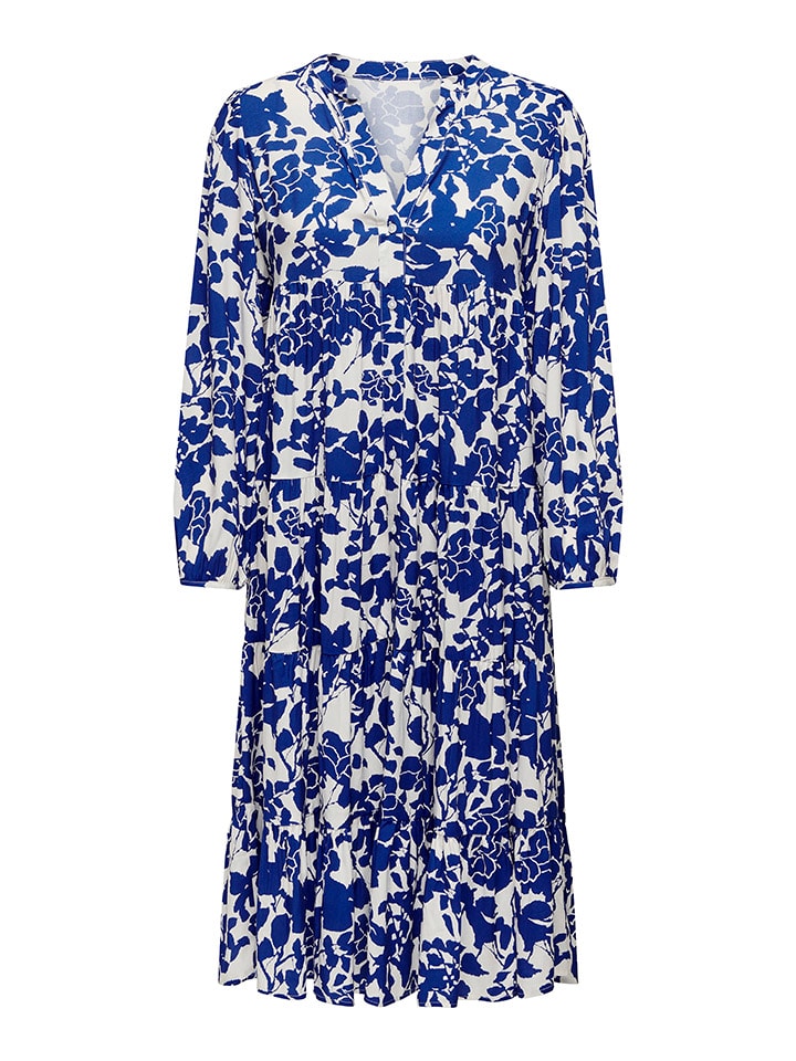 ONLY Kleid in Weiß/ Blau günstig kaufen