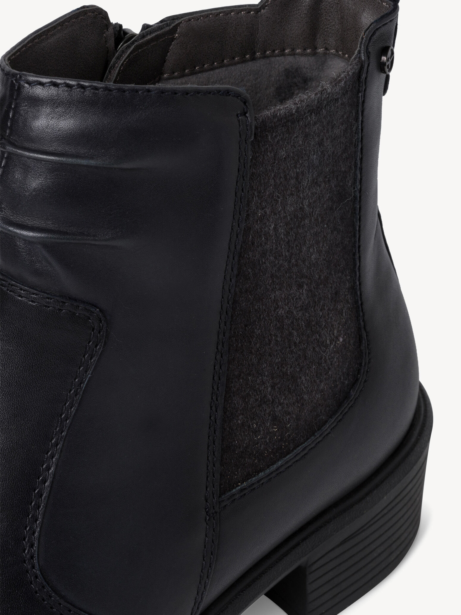 Bottine Chelsea en cuir - bleu
