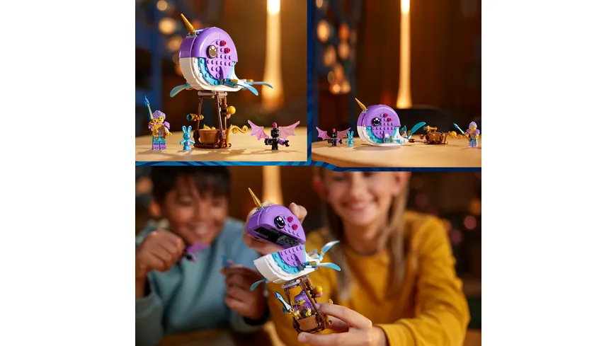 LEGO DREAMZzz 71472 Izzies Narwal-Heißluftballon