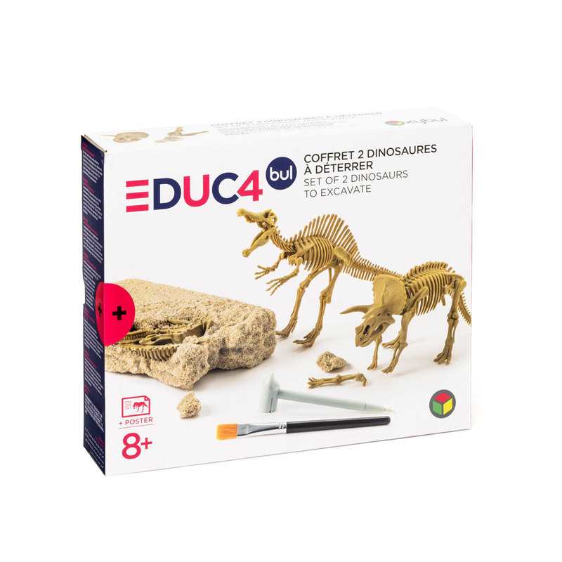 Coffret 2 dinosaures à déterrer Oxybul