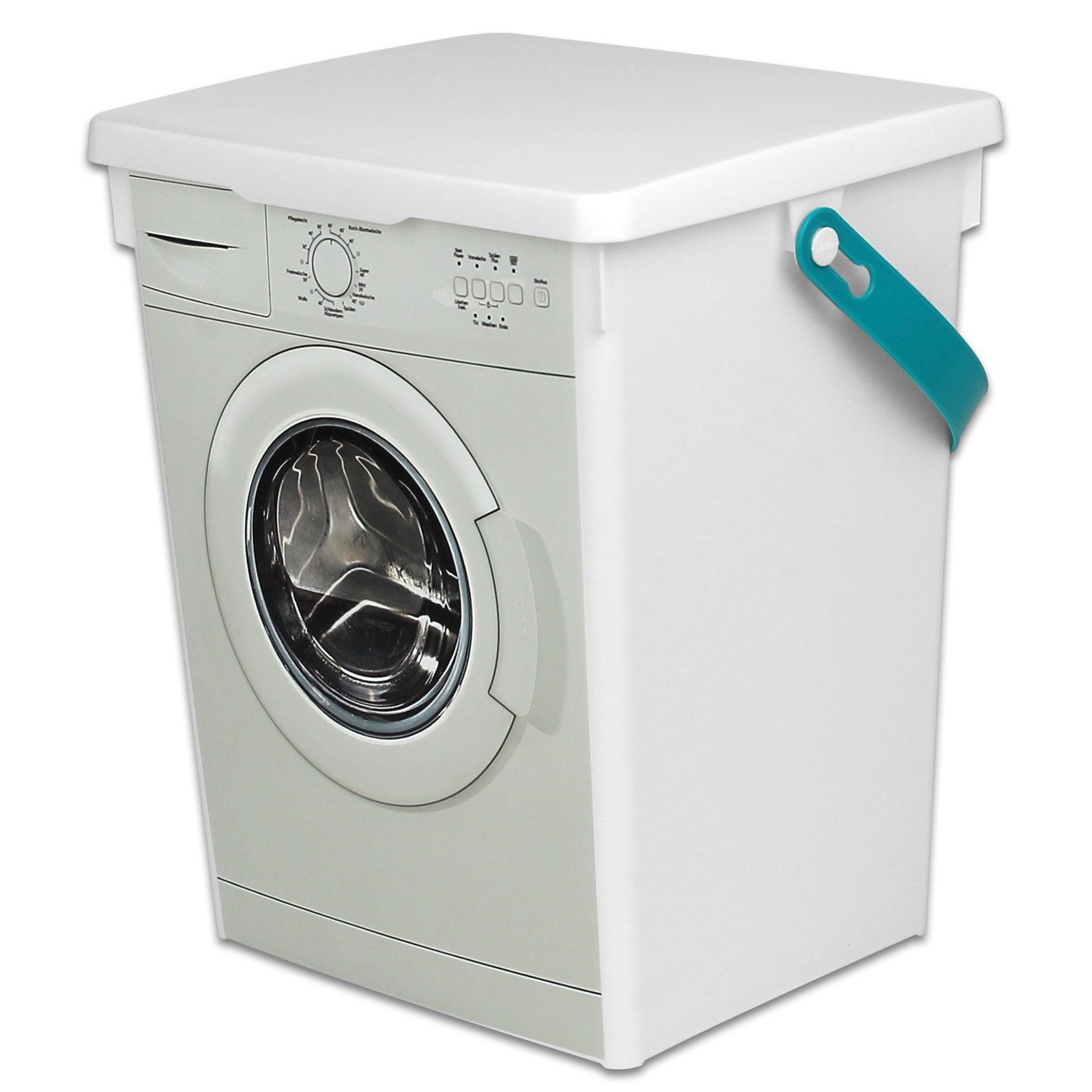 Koopman Aufbewahrungsbox Waschpulver Box 5L Waschmittelbox Kunststoff, Aufbewahrung Wäscheklammerbox Waschpulverbehälter Waschmitteldose