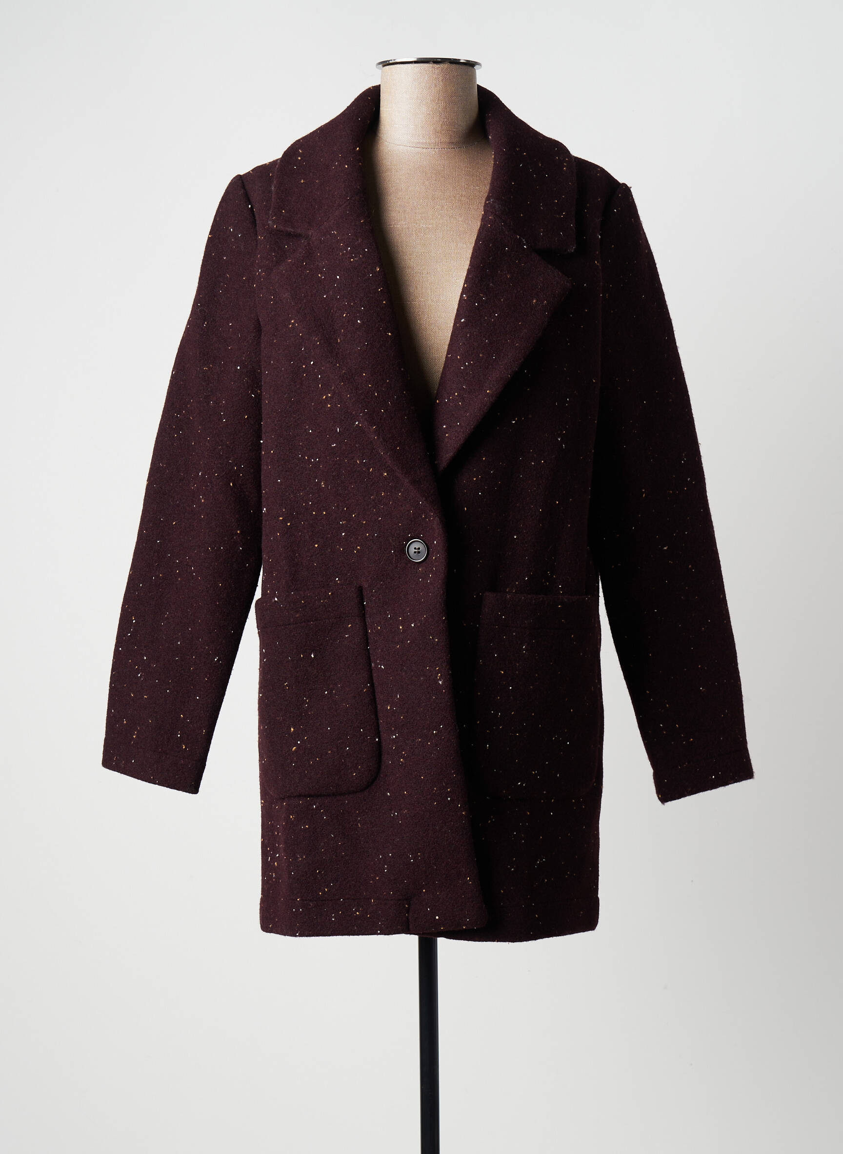 Ichi Manteaux Longs Femme couleur marron