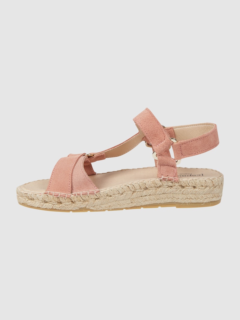 Sandalen aus Veloursleder Modell 'Verdon' in rosa