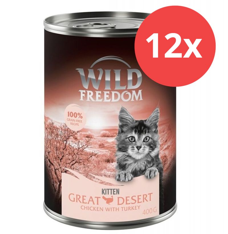 Sparpaket Wild Freedom Kitten 12 x 400 g zu TOP-Preisen | bitiba