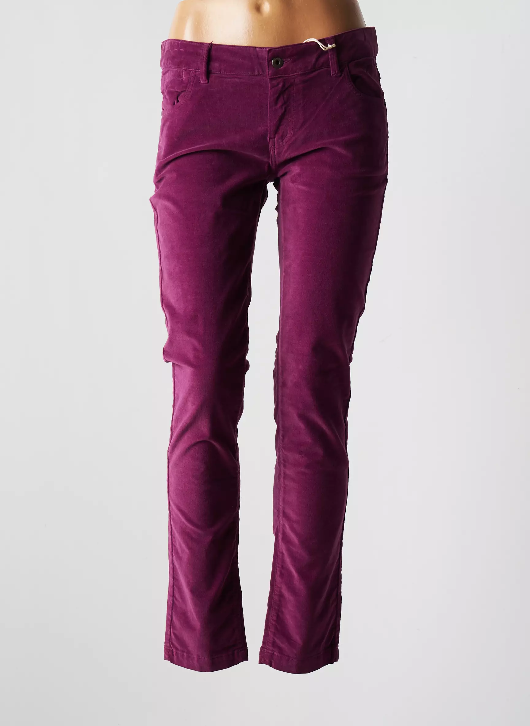 Pianurastudio Pantalons Slim Femme couleur violet