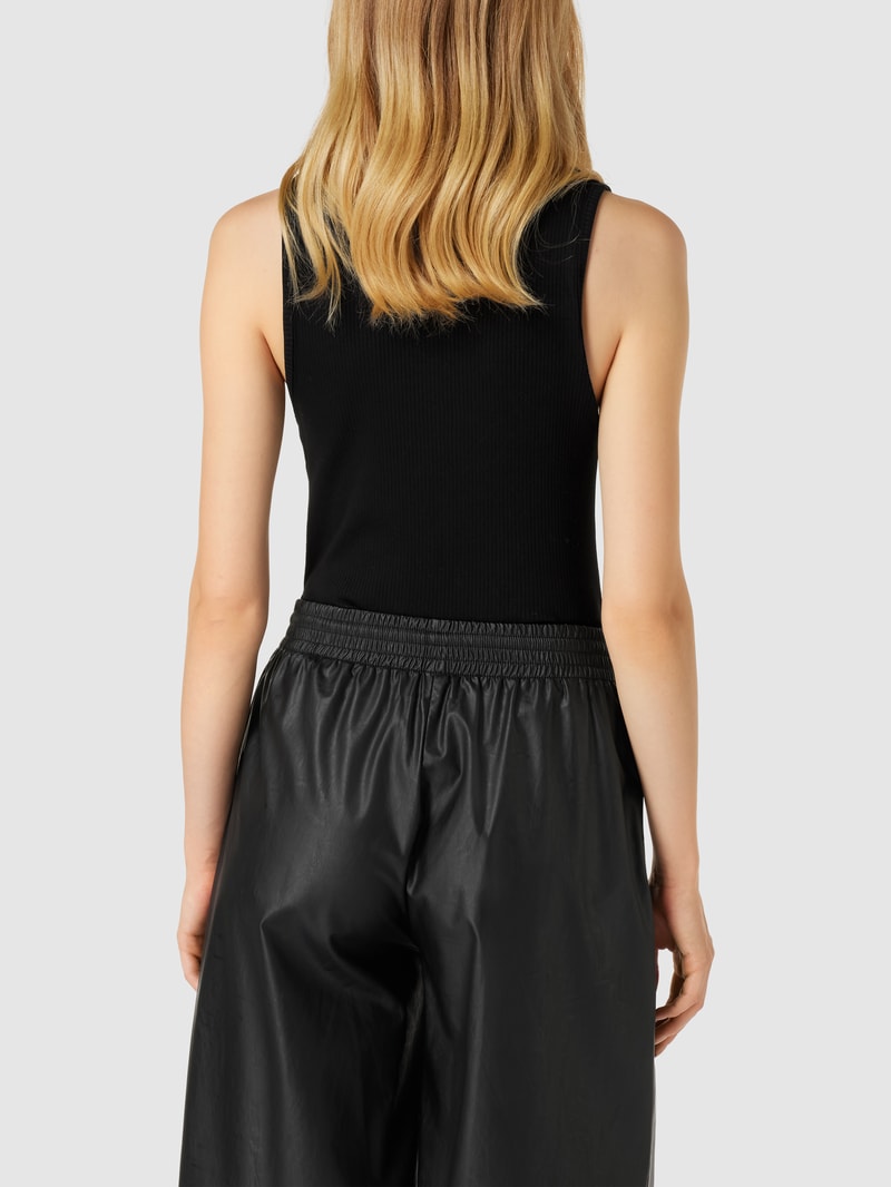 Body mit Logo-Stitching Modell 'Classics Ribbed Bodysuit' in schwarz