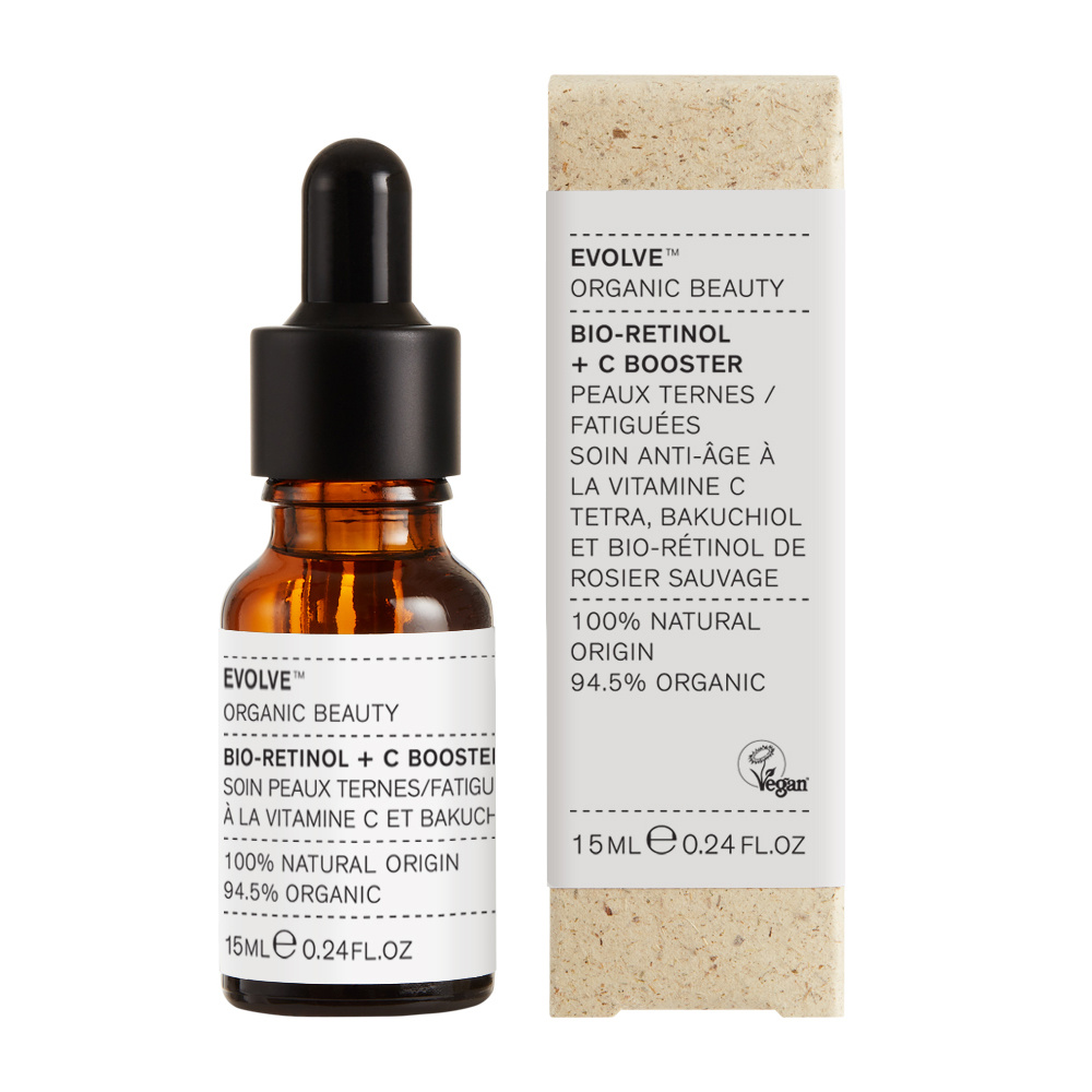 evolve organic beauty NEW BIO-RETINOL +C BOOSTER Soin anti-âge à la vitamine C et bio-rétinol