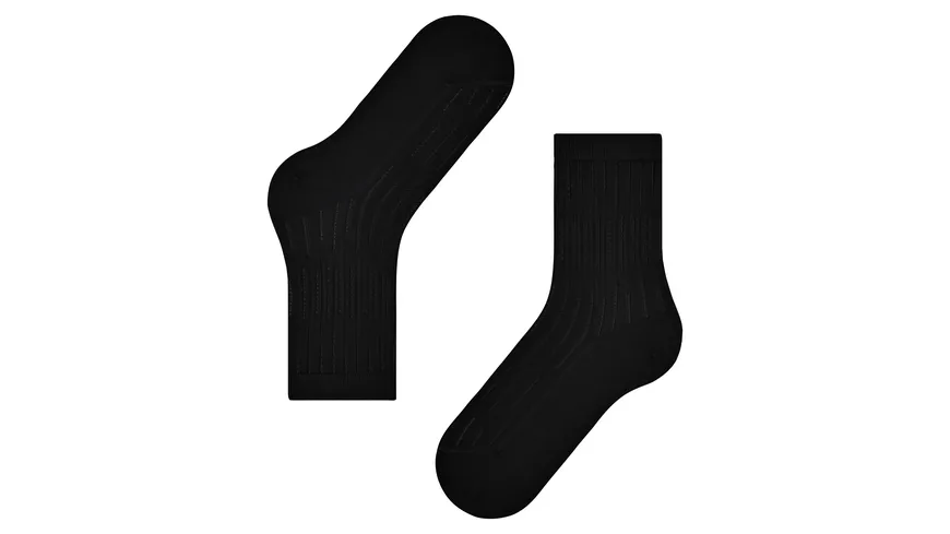 FALKE Damen Socken Dash Rib schwarz