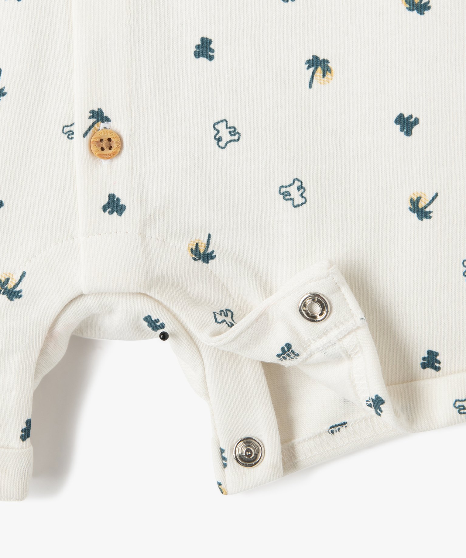 Combishort bébé Garçon à motifs palmiers - LuluCastagnette ecru | GEMO
