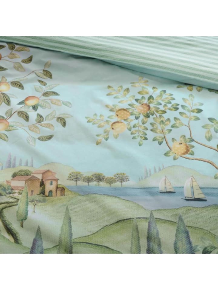 PiP Studio Bettwäsche La Campagna in Grün günstig kaufen 200x200 (2x 80x80 cm)