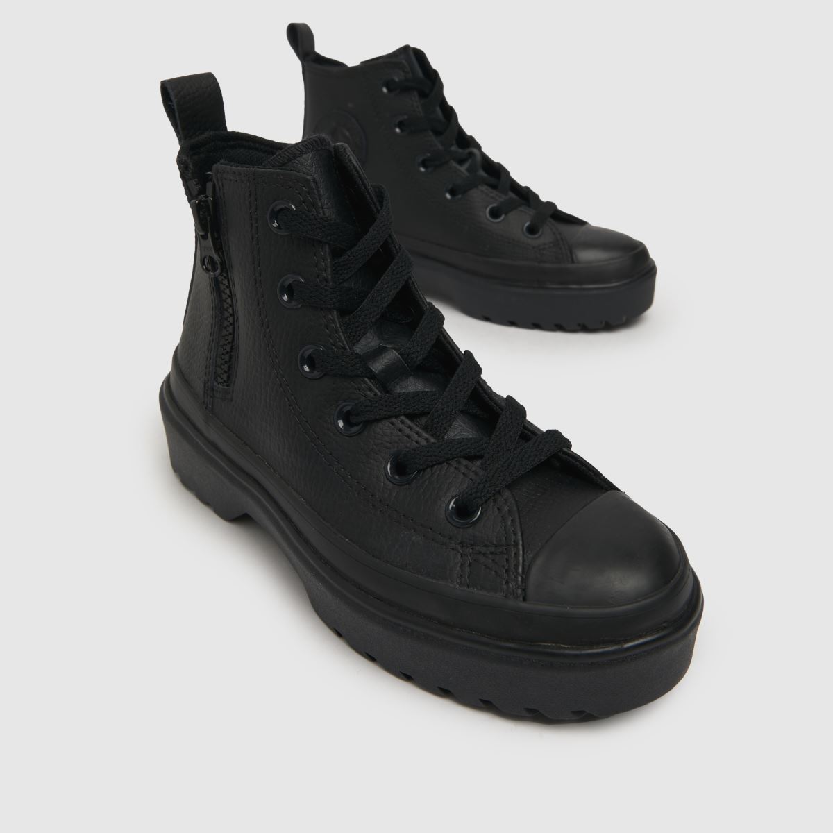 Črni športni copati Converse All Star z vzmetmi in platformo za otroke