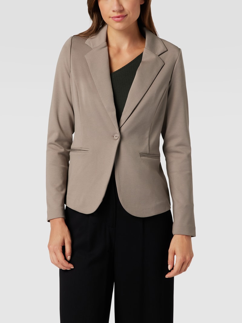Blazer mit Reverskragen Modell 'Kate' in schlamm