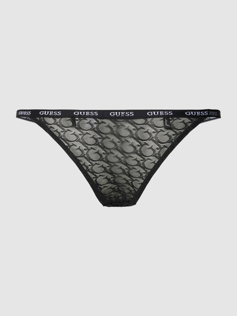 String in semitransparentem Design Modell 'EDYTHA' in schwarz