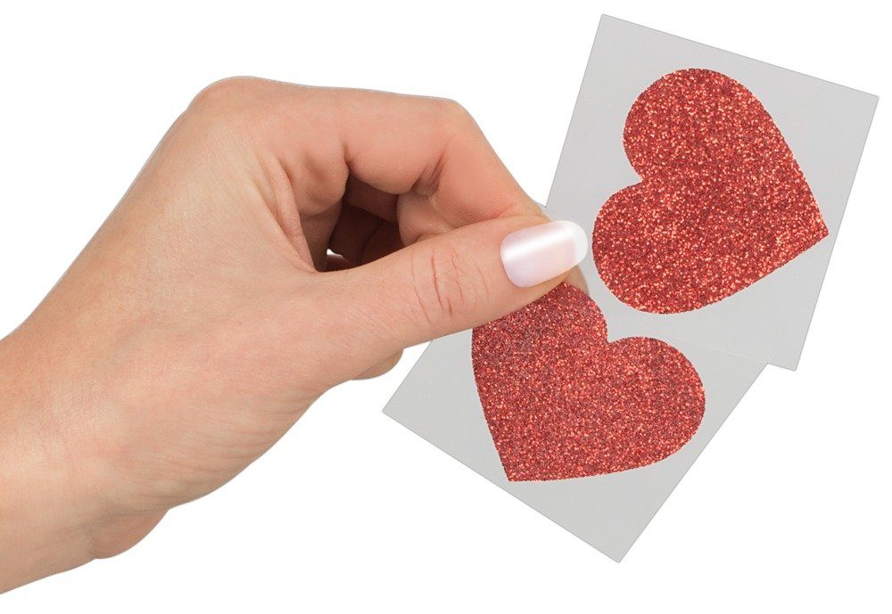 Cottelli ACCESSOIRES Brustwarzenabdeckung Cottelli ACCESSOIRES - Nippelsticker Herz