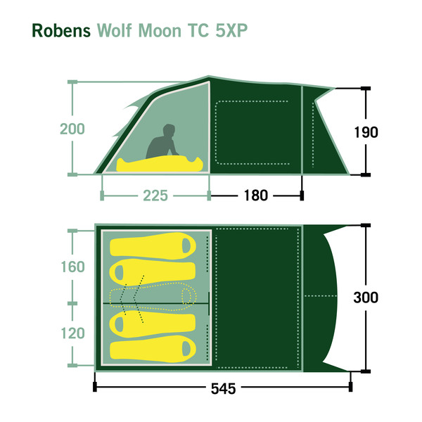WOLF MOON TC 5XP (Modell 2022) - Familienzelt
