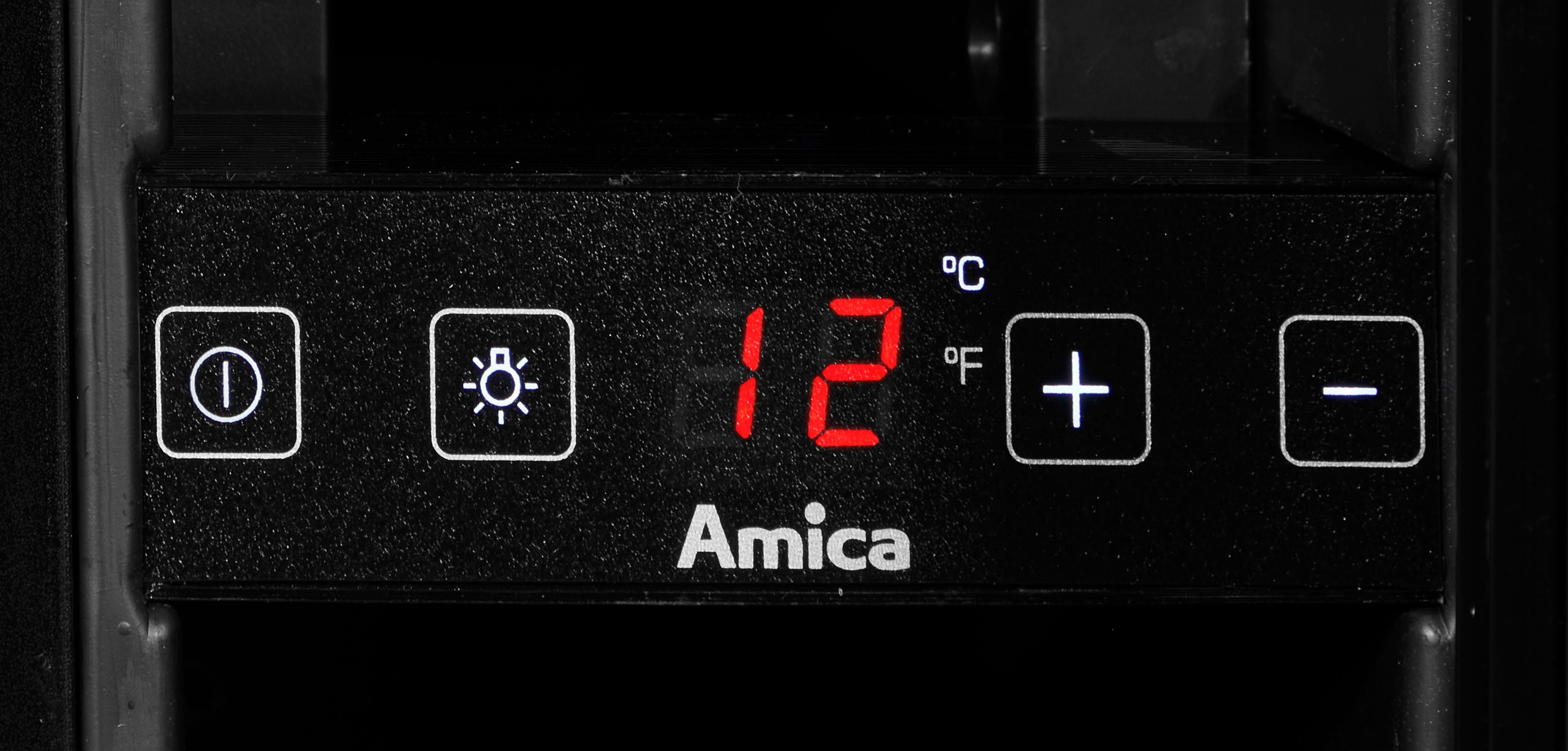 Amica Weinkühlschrank WK 341 100-1 S,für 7 Standardflaschen á 0,75l, Standkühlschrank