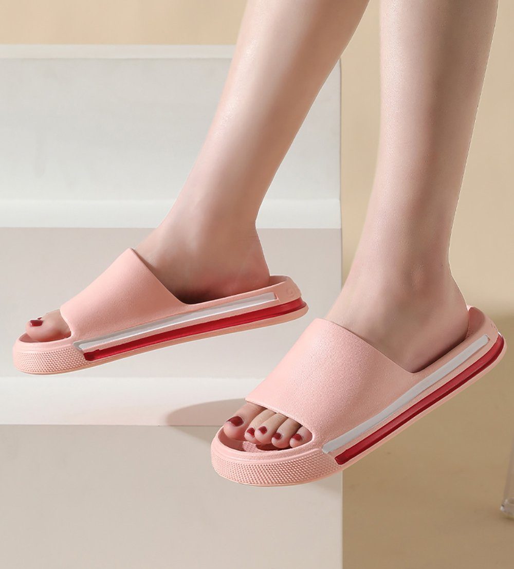 Geistesblitz Damen Schlappen Badesandale (Badeschuhe, 1-tlg., EVA Super Weich Rutschfest) Hausschuhe Damen